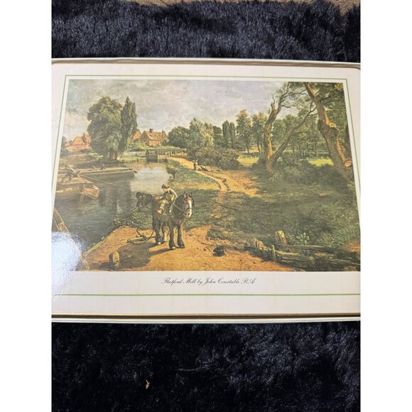 Vintage Clover Leaf Other - Clover Leaf Table Mats Placemats London Landmarks Cork Back Set of 6